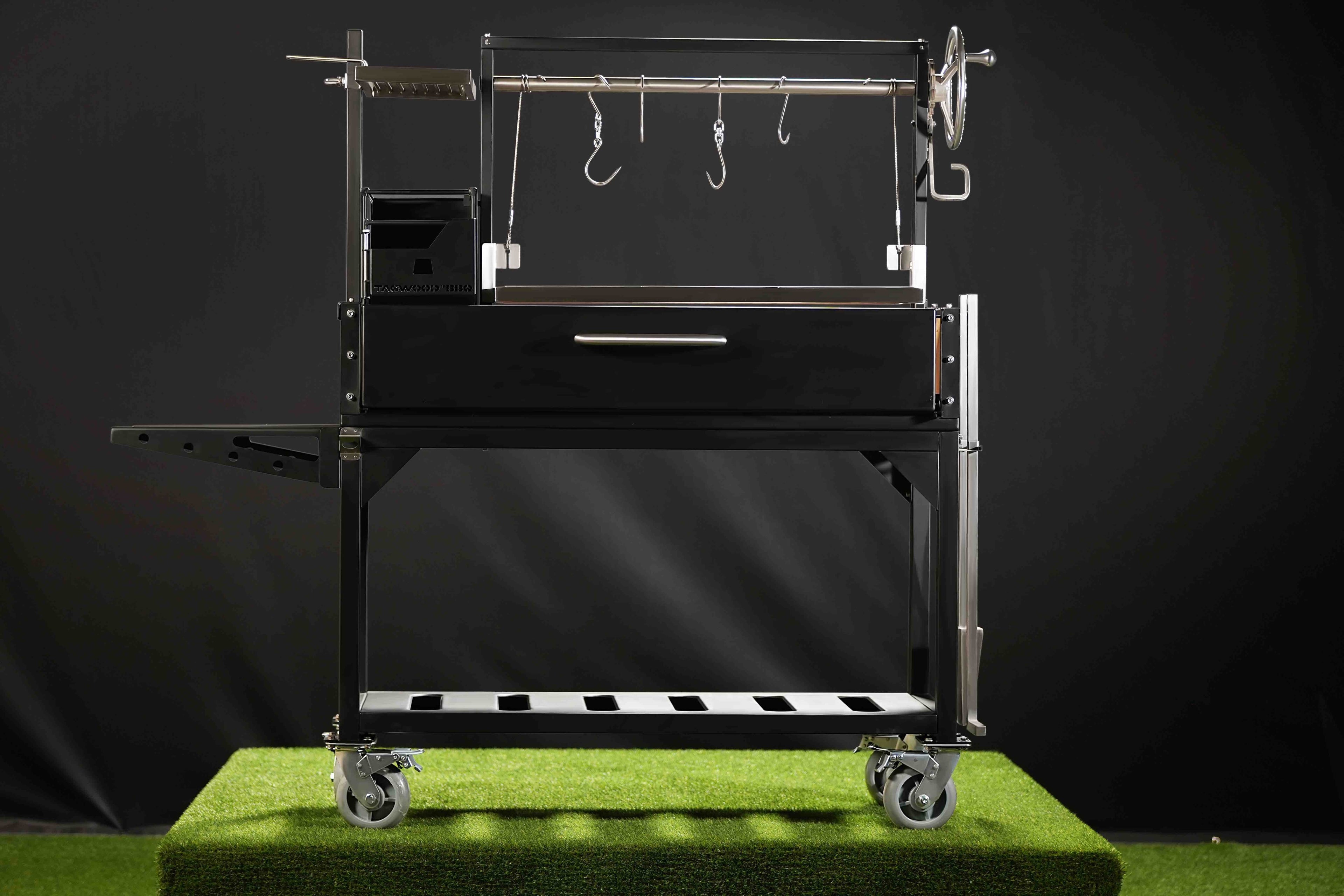 Premium Freestanding Grill Four Cooking Zones Cold-Roll Steel 304 Stainless Steel Tagwood BBQ03SI