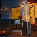 Patio Heater, 48000 BTU Outdoor Pyramid Patio Heater for Outdoor Use, Bronze