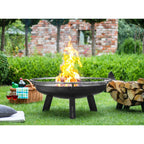 Cook King 111267 Porto Fire Bowl, 31.5 In. Dia, Wood Burning Fire Pit