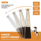 Patio Heater, 48000 BTU Outdoor Pyramid Patio Heater for Outdoor Use, Bronze