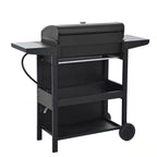 Propane Grill 4 Burner Barbecue Grill Stainless Steel Gas Grill in Black