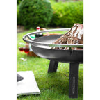 Cook King 111267 Porto Fire Bowl, 31.5 In. Dia, Wood Burning Fire Pit