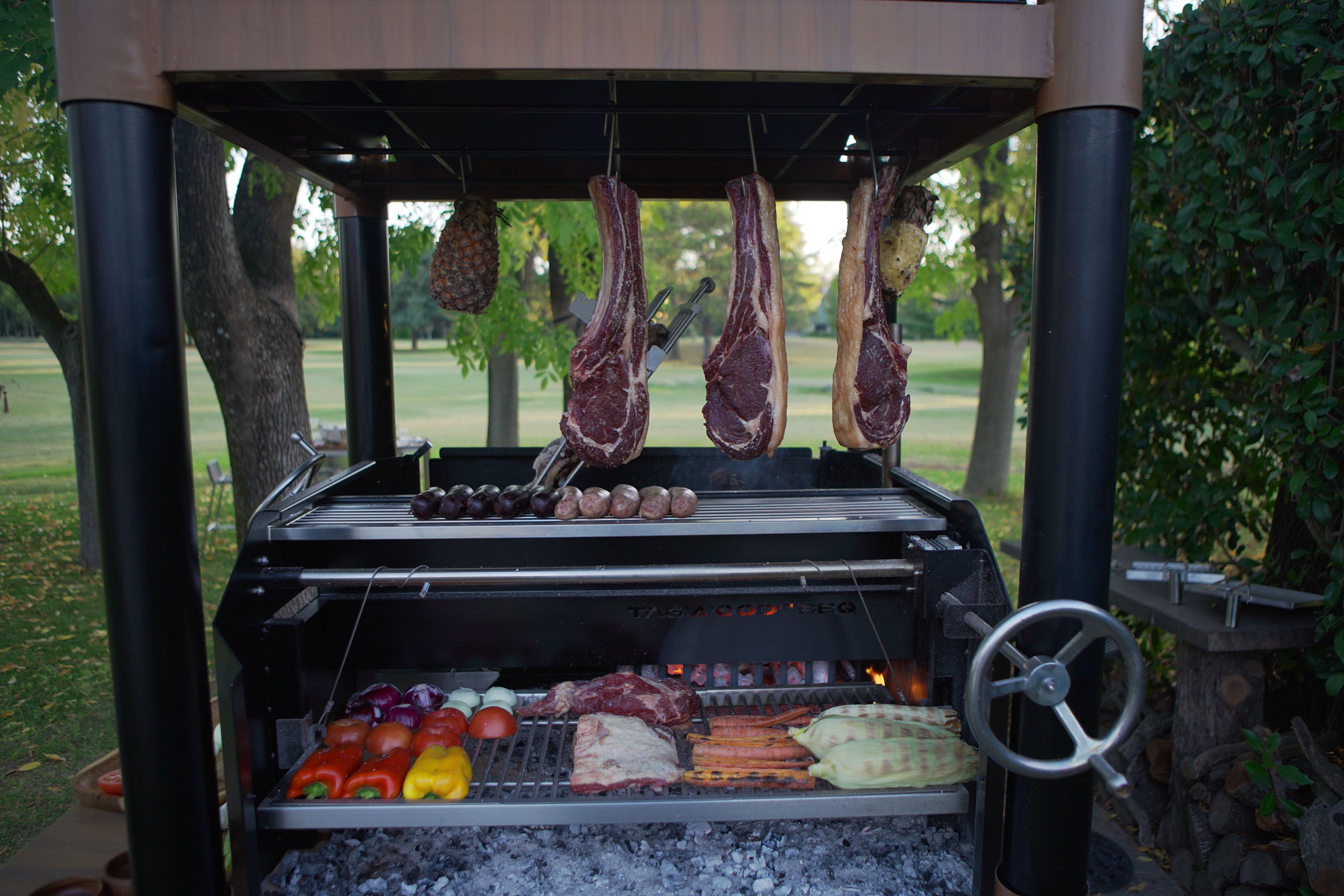Tagwood BBQ02SI Freestanding Santa Maria Grill