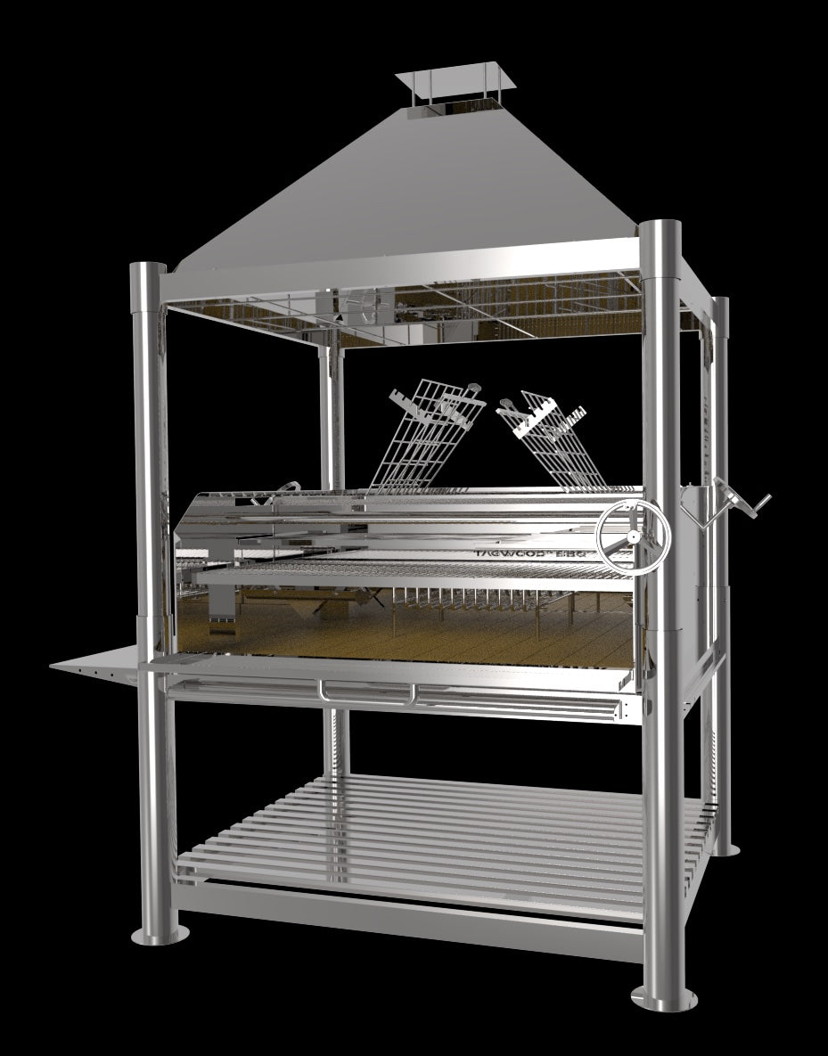 Tagwood BBQ22SS Freestanding Santa Maria Grill