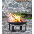 Cook King 111262 Viking Fire Bowl, 31.5 In. Dia, Wood Burning Fire Pit