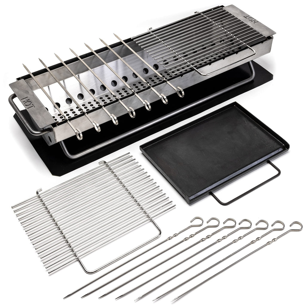 Hibachi Grill Outdoor - Yakitori Grill - Japanese Grill Tabletop Charcoal Gri...