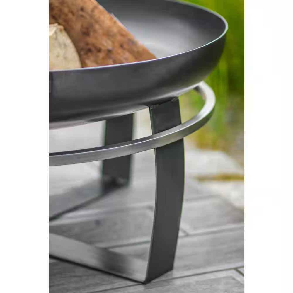 Cook King 111262 Viking Fire Bowl, 31.5 In. Dia, Wood Burning Fire Pit