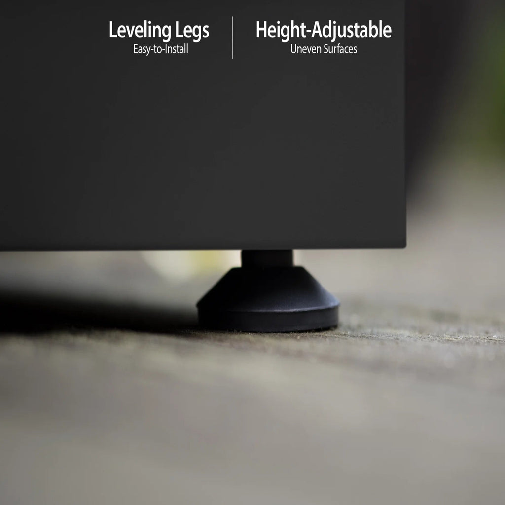 Newage Products Outdoor Kitchen 4 Piece Cabinet Set in Stainless Steel with Countertop and Covers